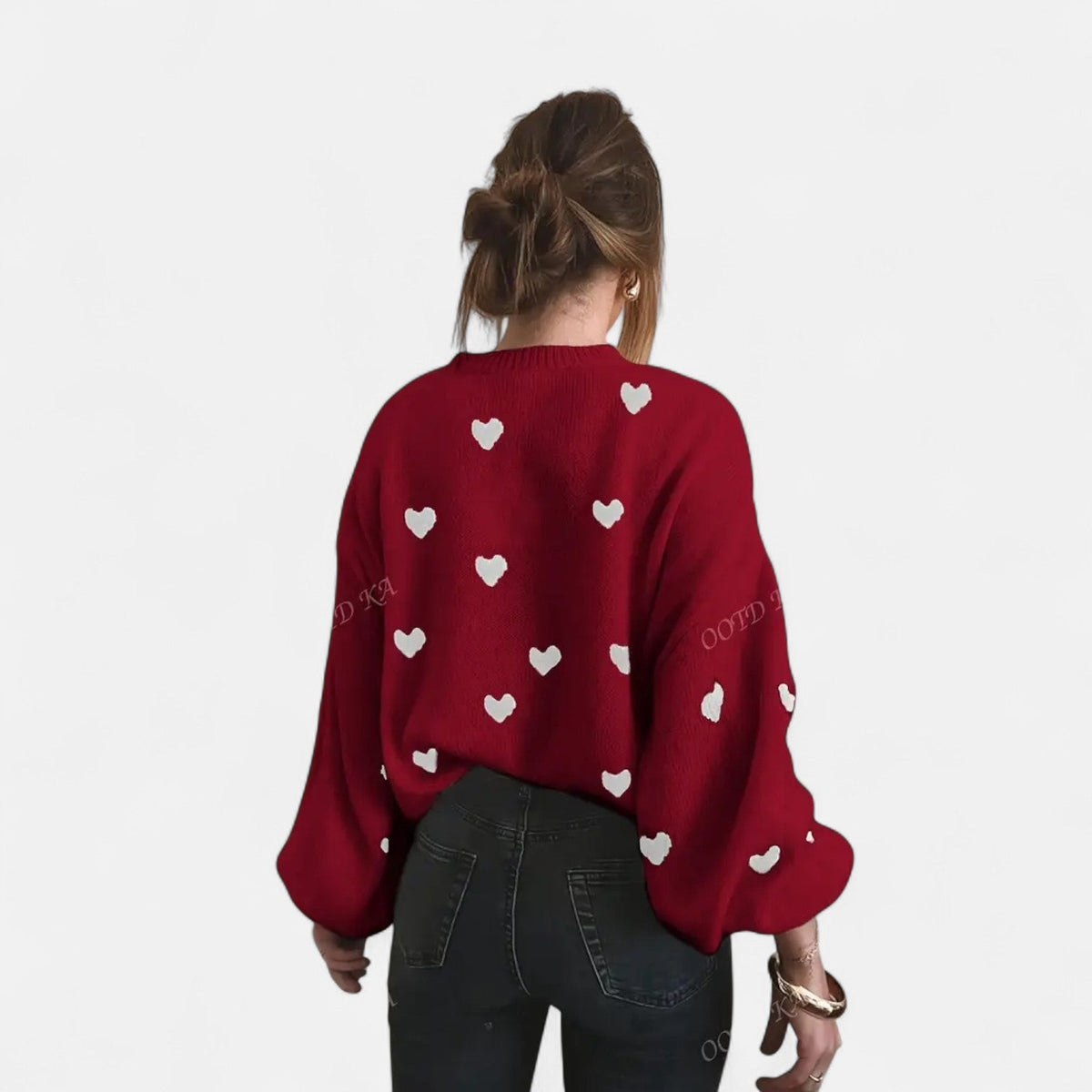 Gloria - Hearts Wool Sweater