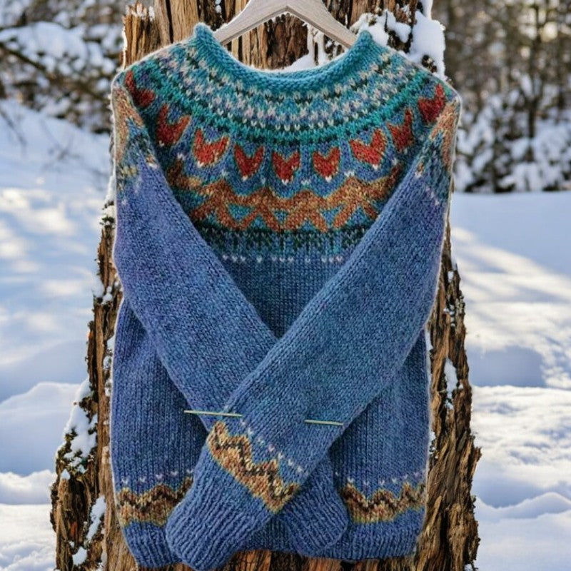 Seraphina - Elegant Vintage Crew Neck Vest