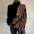 Victoria - Retro pattern long-sleeve sweater