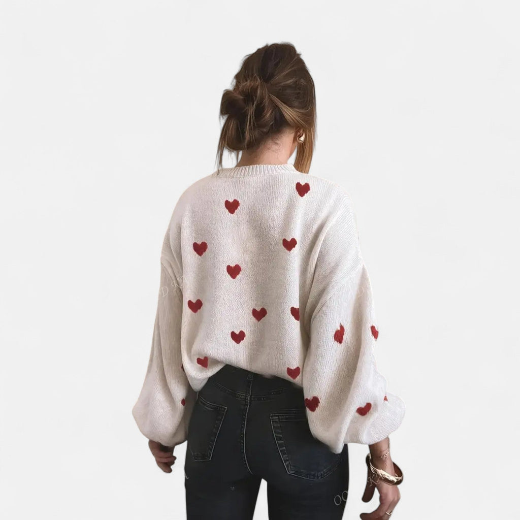 Gloria - Hearts Wool Sweater
