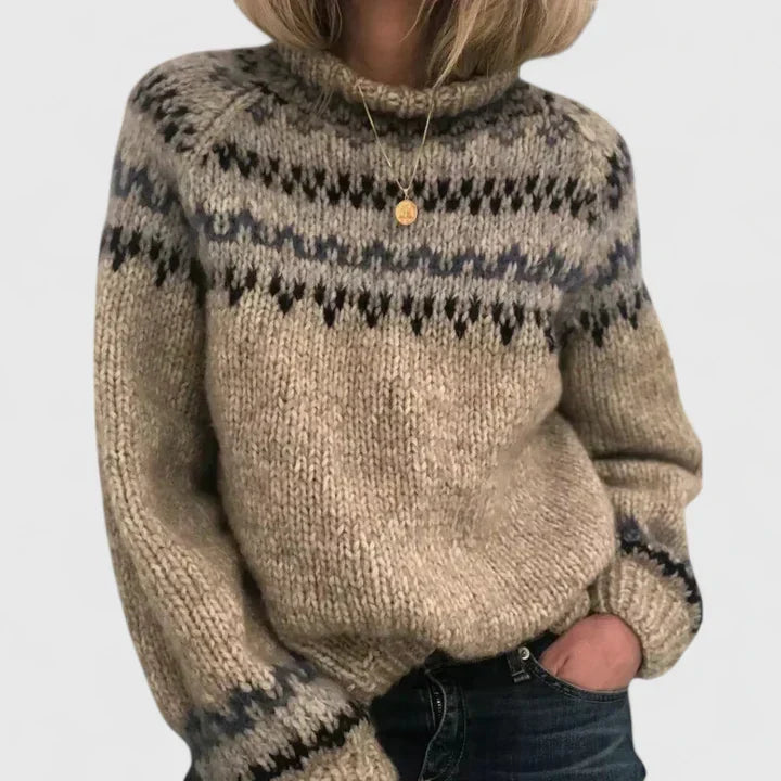Joyce - Heritage Nordic Knit Sweater