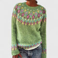 Sandra - Retro Scandinavian knitted sweater